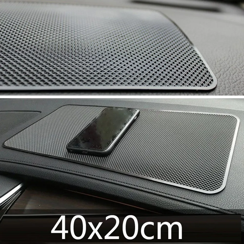 A0ne 携帯電話用 の 滑り止め シリコン 車のダッシュボードマット 黒い