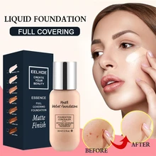 

30ml Long-lasting Waterproof and Oil-controlling 7-color Matte Liquid Foundation