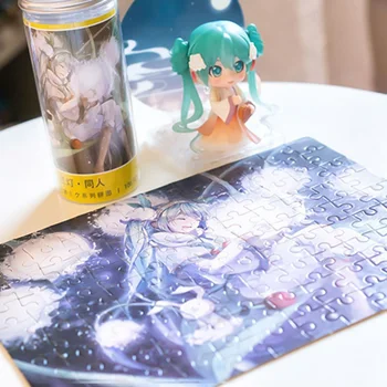 

Children Cartoon Paper Education Jigsaw Puzzles Toys 108pcs/box Hatsune Miku Anime Puzzles Toys for Kids Brinquedos