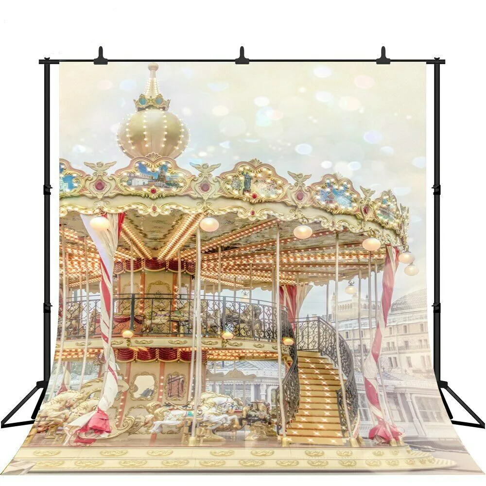 Backdrop Studio Fantasy Carousel Fairytale Luxury Children's Birthday Background | Электроника