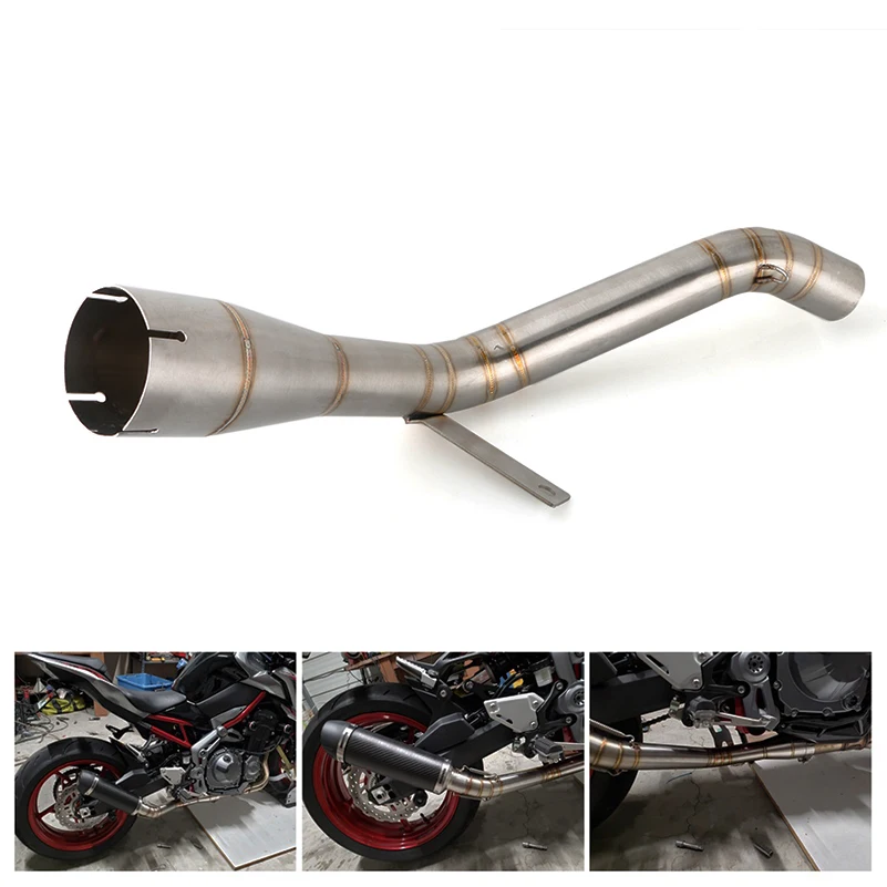 Для kawasaki Z900 17 18 19 20 Модифицированная средняя Соединительная труба выхлопные