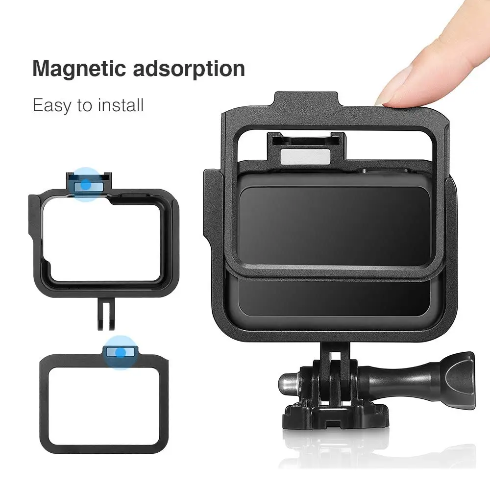 Чехол из алюминиевого сплава для GoPro Hero 8 черный защитный чехол с ЧПУ корпус