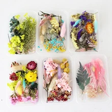 1 коробка, сушеные цветы, сухие растения для ароматерапии, Свеча из смолы, подвеска, ожерелье, для изготовления ювелирных изделий, ремесло, сделай сам, аксессуары, материал, цветок