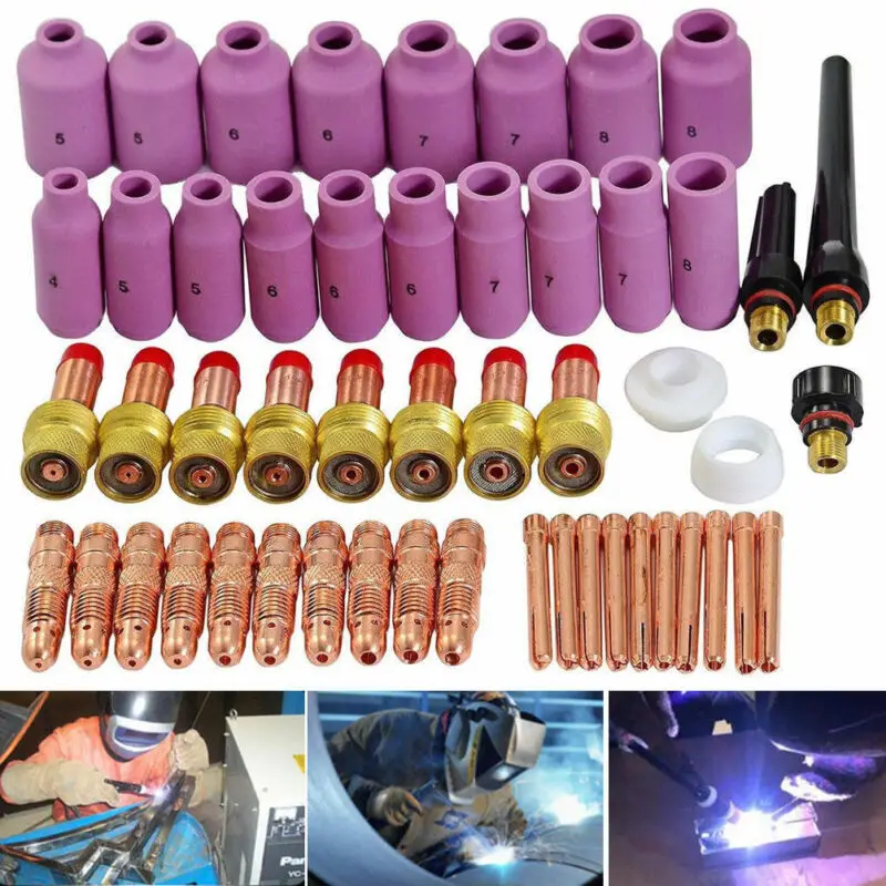 

new arrival 51 TIG Welding Ceramic Cup Gas Len Kit For Miller Eastwood Cutter Torch 17/18/26 With High Quality