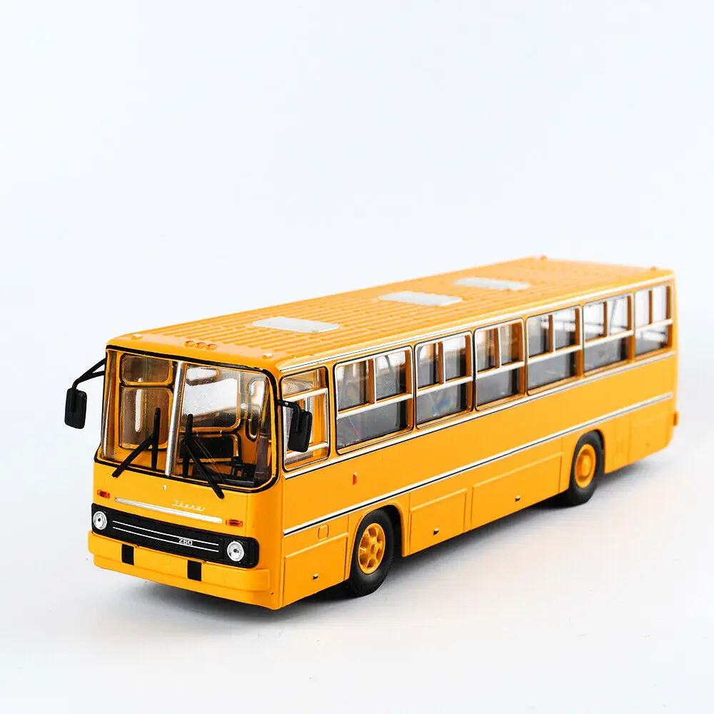 25 см игрушки для детей IKARUS-260 1/43 Россия Icarus автобус модель двухэтажный автомобиль советская игрушка Литье под давлением Желтые Детские