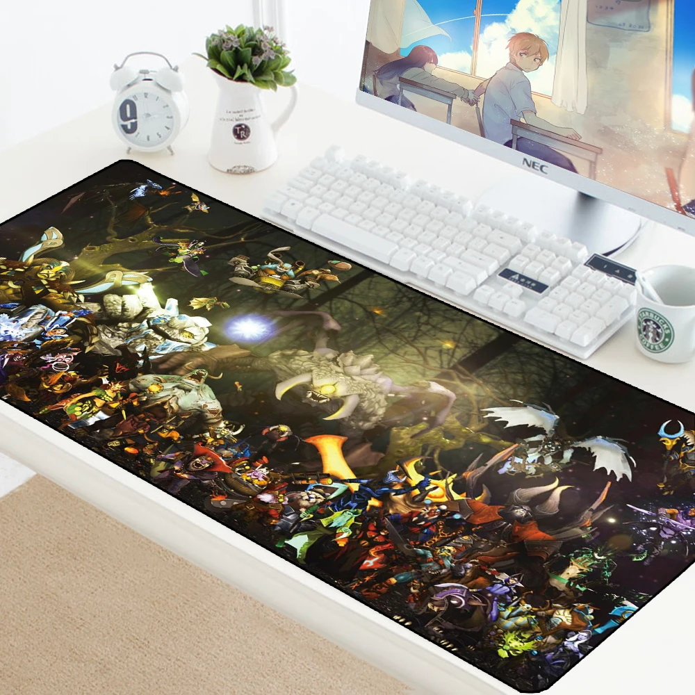 Коврик для мыши DOTA LOGO XL, большой коврик для мыши с запирающимся краем, резиновый, для ноутбука, DOTA2, для компьютера, геймера, ПК, игровая клавиатура, коврики для мыши, коврик для csgo