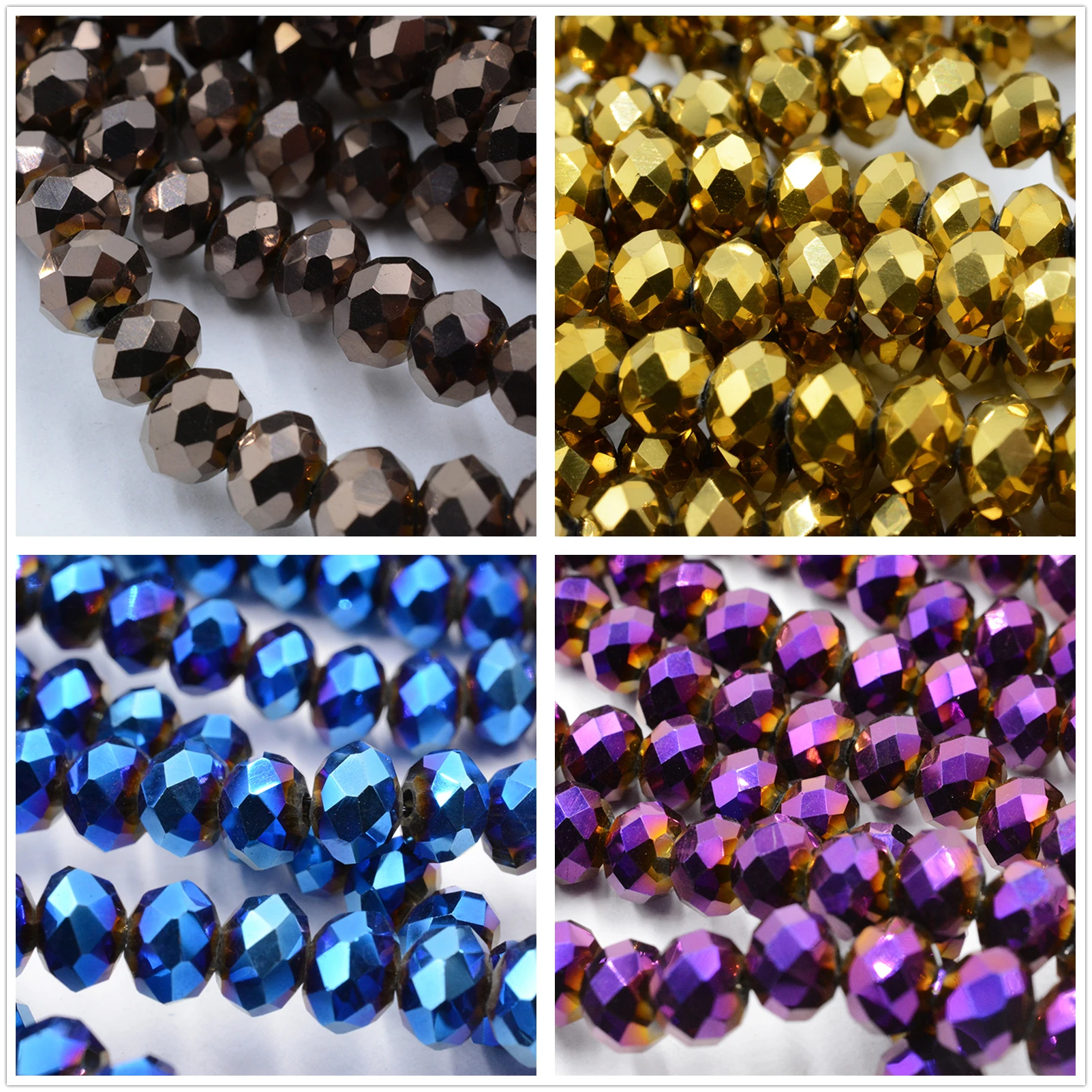 Loose Beads Turquoises Color Porcelain Rondelle Austria Crystal 4mm 6mm 8mm for DIY Jewelry Making