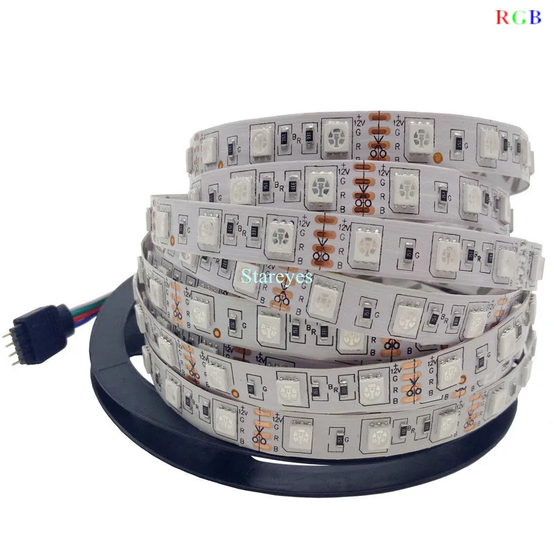 Гибкая неводонепроницаемая СВЕТОДИОДНАЯ лента SMD 300 RGB с ИК пультом ДУ и адаптером