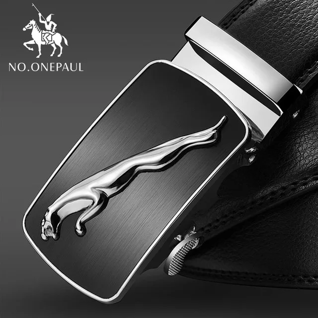 ZD23 Silvery NO.ONEPAUL, мужской ремень, коровья кожа, ремни для мужчин, мужские, сплав, кожа, ремни, брендовые, модные, автоматическая пряжка, черный, натуральная кожа - Цвет: ZD23 Silvery