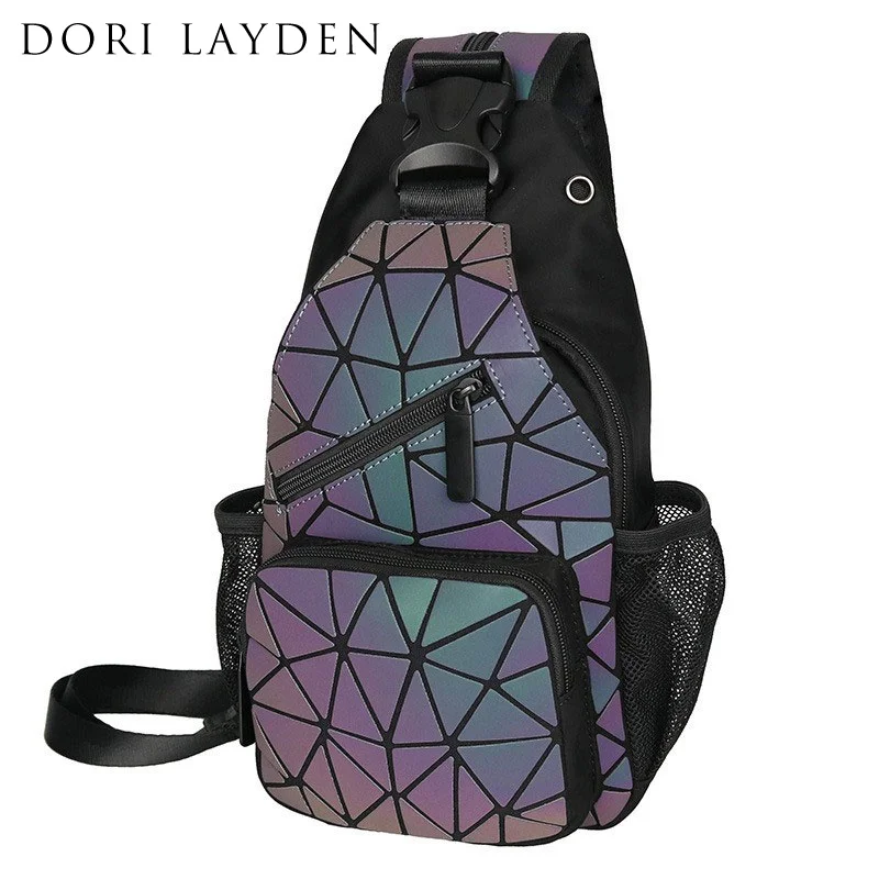 Модные женские нагрудные сумки DORI LAYDEN женская светящаяся сумка для телефона
