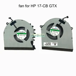 Fãs refrigerando da cpu do fã gpu da placa gráfica do portátil para hp omen 17 cb 17 cb0030nr cb0070nr 17t cb0000 mg75091v1 1c010 1c020 dc12v 5.4w