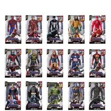 Marvel 30 см звук и светильник фигурка подарок Мстители Железный человек Халк Капитан Америка Тор танос Бэтмен подарок для мальчика