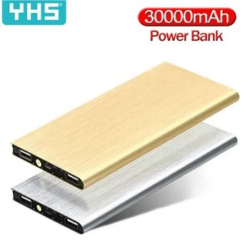 

Power Bank 30000mAh Slim USB Powerbank Large Capacity Portable Phone External Battery Charger for iphone Samsung S8 S9