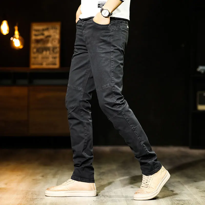 2020 новые мужские брюки хлопковые прямые молодежные модные классические