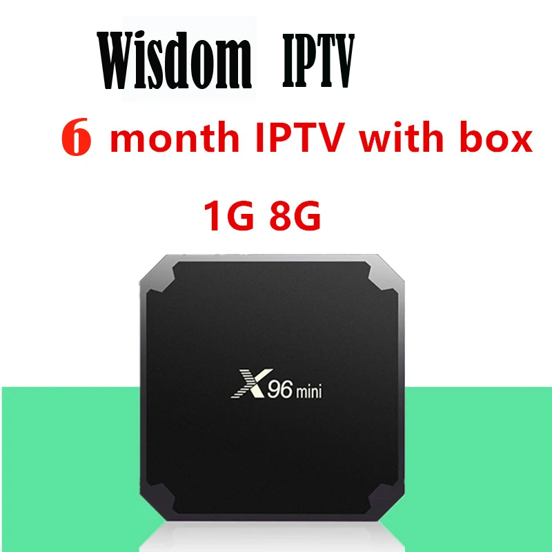 Французский IP tv Box X96 Мини Android tv Box+ 1 год IP tv подписка Франция Великобритания Немецкий Арабский голландский Польша Португалия Испания IP tv M3U - Цвет: 1G 8G With 6m IPTV