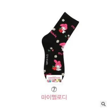 35 пар/лот harajuku корейский стиль женские носки my melody Украина Cinnamoroll skarpetki meias хлопковые BADTZ-MARU zapatos mujer