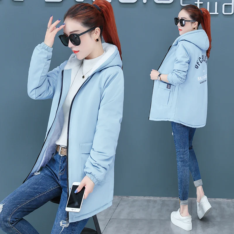 

Women Coats and Jackets Winter Jacket Women Parkas Hooded Thick Down Cotton Padded Parka Female Jacket Coat Slim Warm Outwear