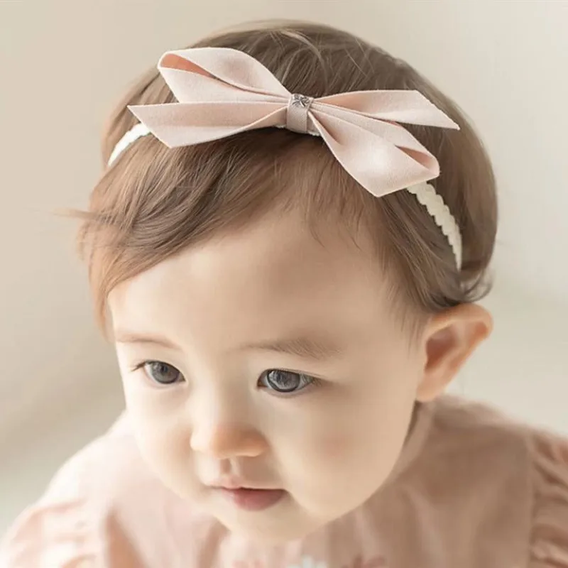 Nordischer Stil Großer Bowknot Haarband Headwrap für Neugeborene Baby Kids Girls Qkurt 3pcs Baby Stirnband
