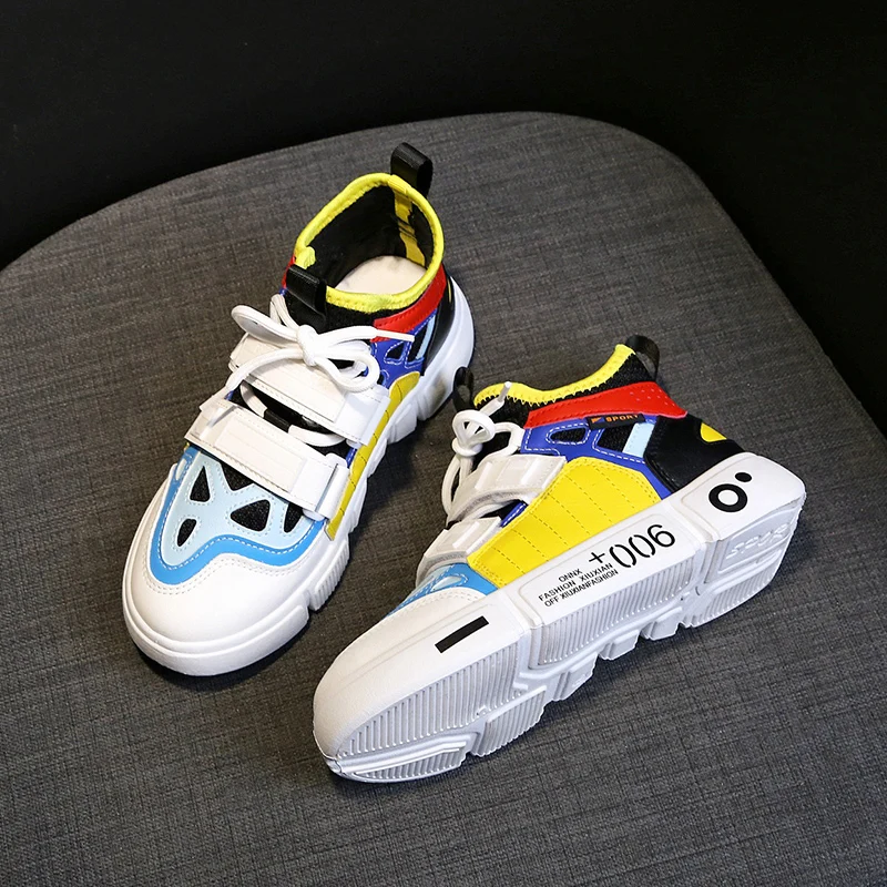 New Style Mesh Sneakers Breathable Tennis Shoes for Woman Thick Bottom Sport Shoe Athletic Trainers Zapatillas Hombre Deportiva