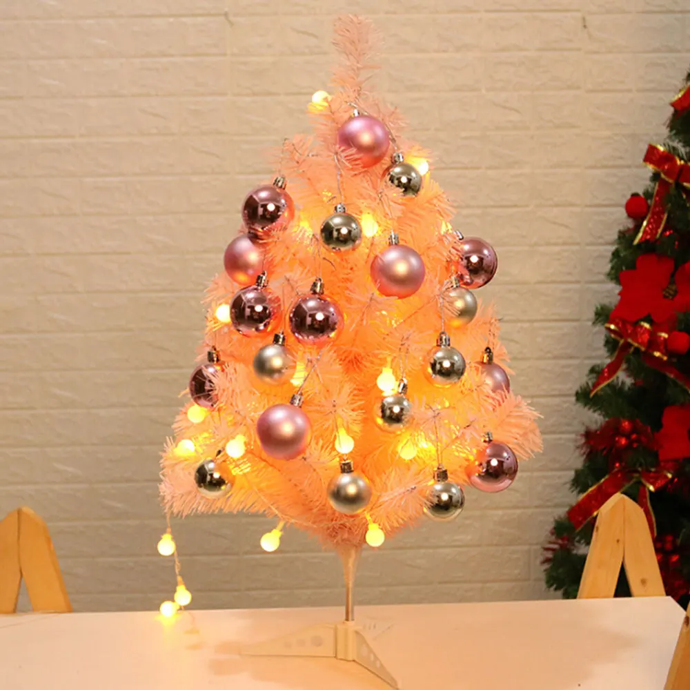 

Tabletop Christmas Tree Artificial Home Decor LED Light Christmas Trees Set for DIY Room Party Xmas Decoration