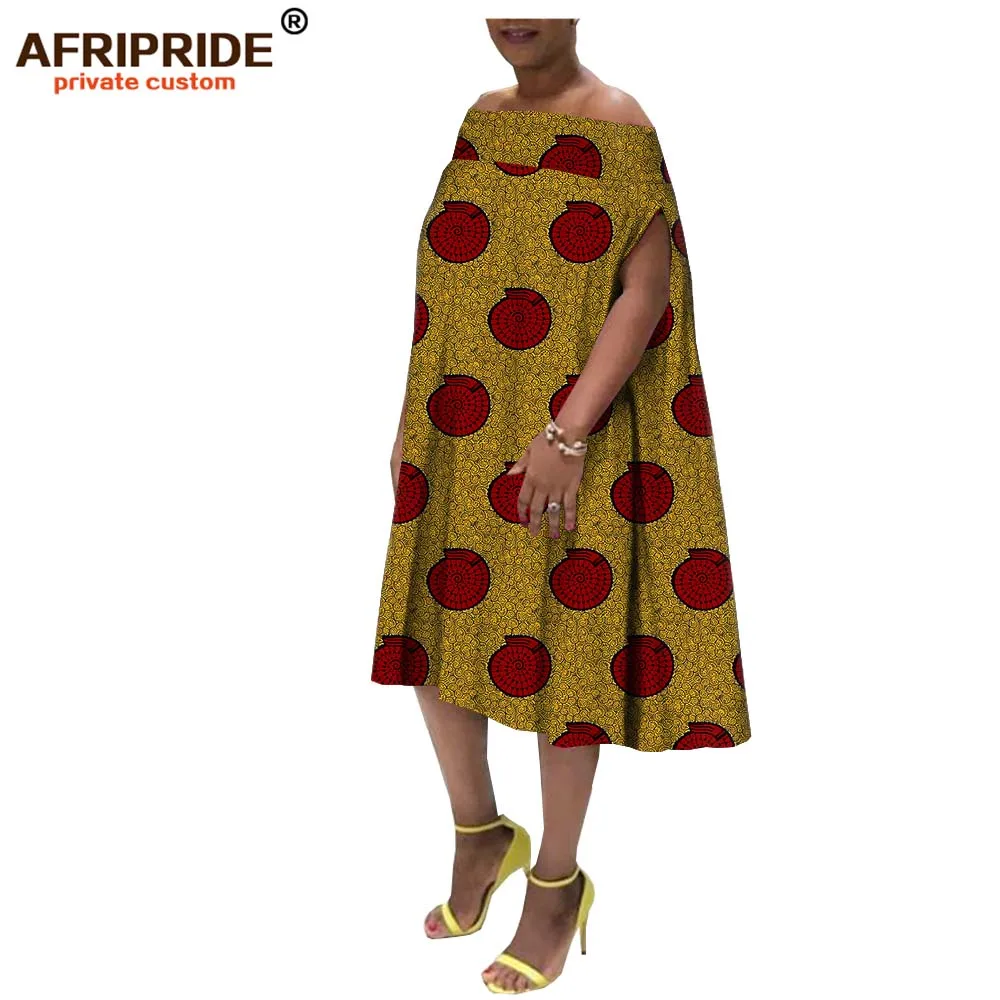 Африканский Дашики весеннее Повседневное платье для женщин AFRIPRIDE bazin richi длина до середины икры женское батик хлопок свободное платье A1825102