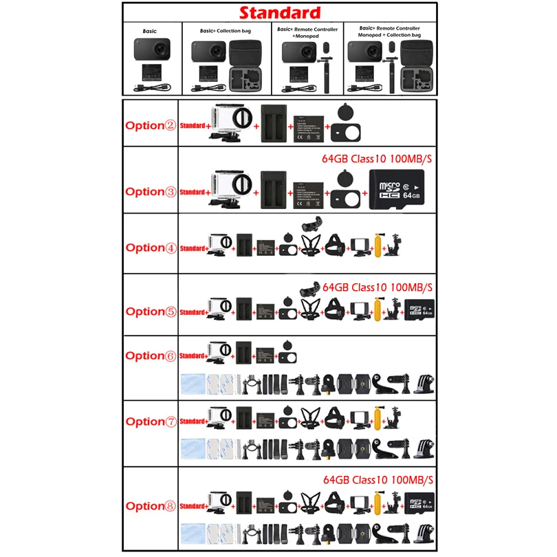 Международная версия Xiao mi jia Экшн камера 4K HD Ambarella A12S75 sony IMX317 WiFi 2 4