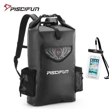 

Piscifun 20L 40L 50L PVC Wrapper Dry Backpack Waterproof Phone Case Dry Bag Fishing Boating Swimming Floating Kayaking Rafting