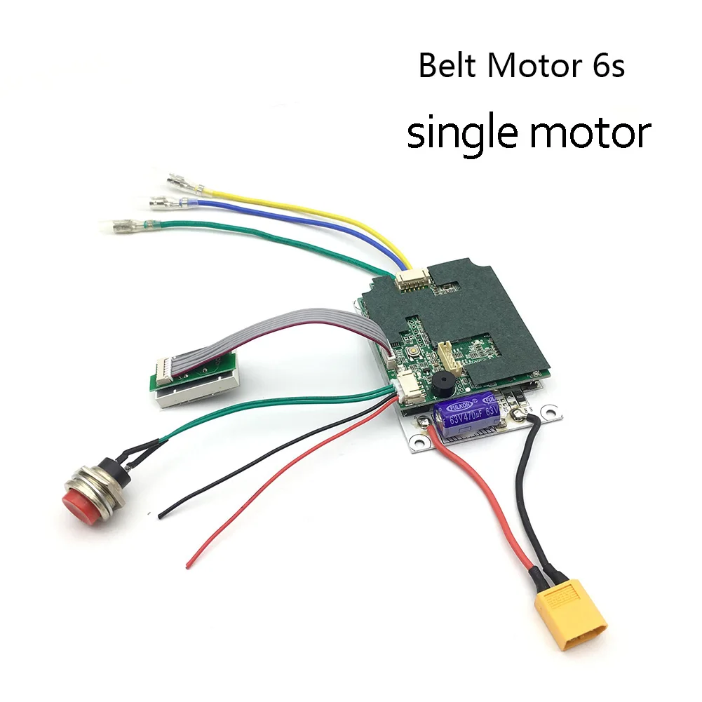 Belt Motor 6s 24-36 в электрический контроллер скейтборда одиночный/двойной пульт дистанционного управления ESC заменитель контроллер скутера аксессуары для пояса/ступицы двигателя - Цвет: Belt Motor 6s