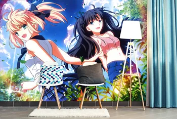 

[Self-Adhesive] 3D Fate Stay Night 512 Japan Anime Wall Paper mural Wall Print Decal Wall Murals Belly