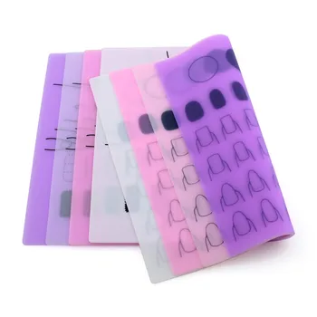 

DH1045Foldable Nail Polish Silicone Hand Cushion Holder Pad Sticker Nail Art Manicure Practice Tools Nail Mat