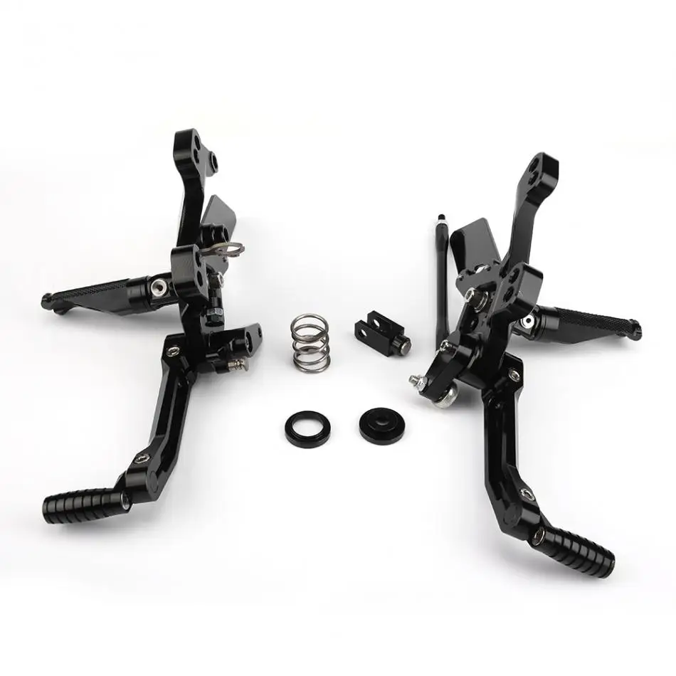 1 пара Прочный ЧПУ алюминиевый мотоцикл Rearset подножка подножки для Kawasaki Z1000 аксессуары для двигателя Новинка