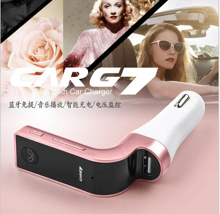 Высокое Quality4-in-1 беспроводной Bluetooth fm-передатчик G7+ AUX модулятор Автомобильный комплект MP3 плеер SD USB lcd автомобильные аксессуары