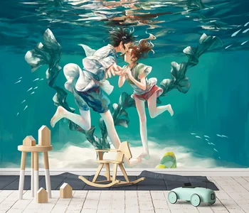 

[Self-Adhesive] 3D Spirited Away 544 Japan Anime Wall Paper mural Wall Print Decal Wall Murals Belly