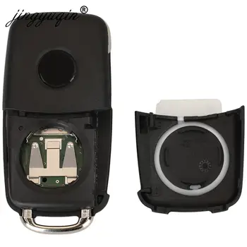 Keyforkess OEM 434Mhz ID48 chiave di vibrazione a distanza OEM per VW Volkswagen Beetle Caddy Eos Golf Jetta Polo Scirocco Tiguan Touran - Jingyuqin OEM 434Mhz ID48 chiave di vibrazione a distanza OEM per VW Volkswagen Beetle Caddy