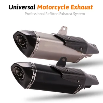 

Universal Motorcycle Exhaust Pipe Carbon Titanium Muffler ESCAPE MOTO KTM db killer For benelli CBR1000 crf 230