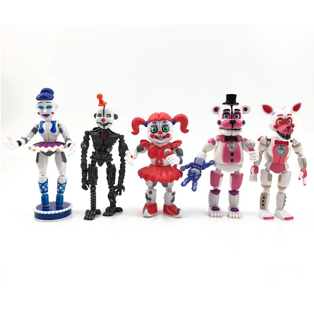 FNAF PVC Toys 15cm FNAF Figure FNAF Toys Sister Location Funtime Foxy Ballora Puppet Figure Freddy PVC Action Figure Toys