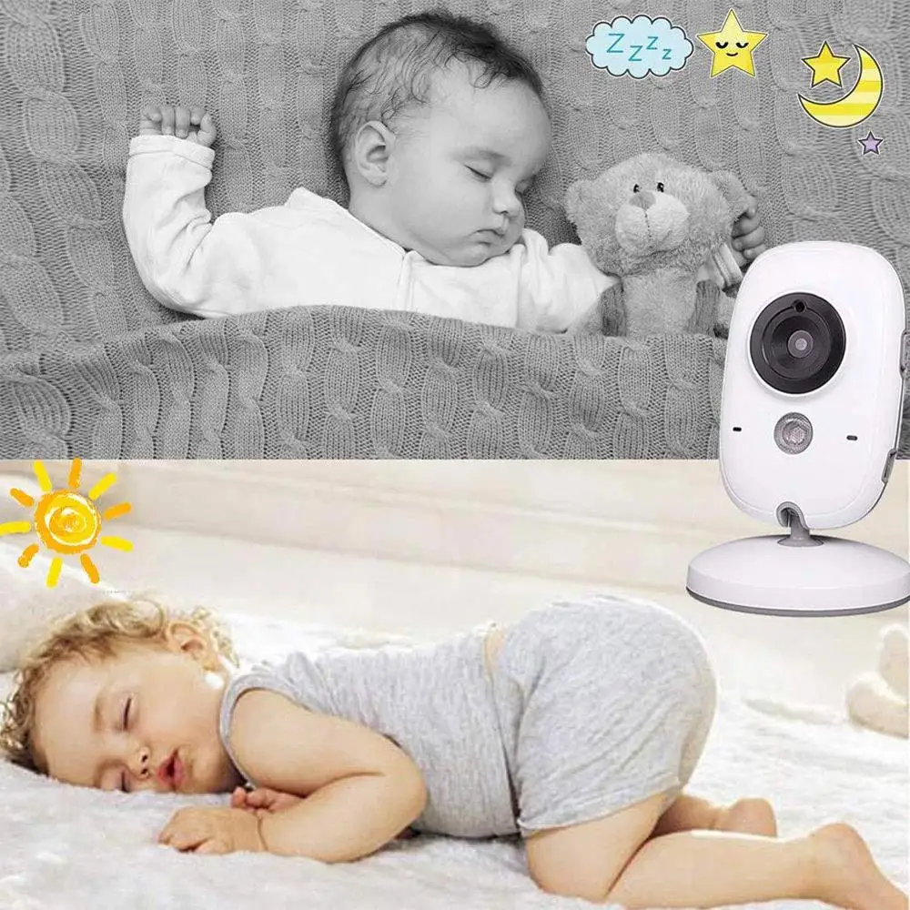 Детский Монитор cry babies baby alarm 3,2 дюймов TFT lcd IR ночное видение 2 способа разговора 8 колыбельных температурный монитор детский звонок