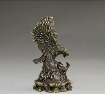 

China old antique Pure copper Eagles statue