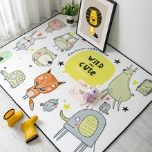 Милый ковёр для гостиной с дикими животными, супер мягкий ковер для детской комнаты, коврик для спальни, игра для детей, Нескользящие коврики