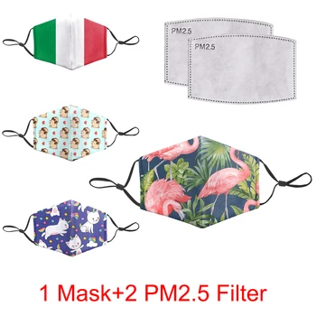 

Reusable Protective PM2.5 Filter Mouth-Muffle Mask Cartoon Cute Print Mask Bacteria Proof Flu Mask Washable Anti Dust Face Masks