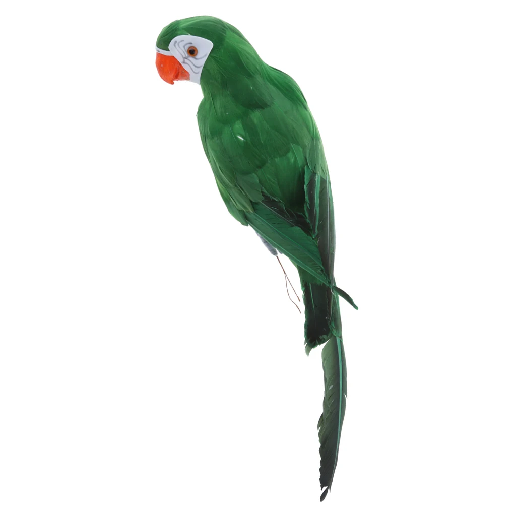 Garden Decoration Parrot Ornaments Animal Ornaments Parrot Garden Props Artificial Feather Bird Decoration 1 Piece 45CM Artificial Parrot Bird For Garden Outdoor
