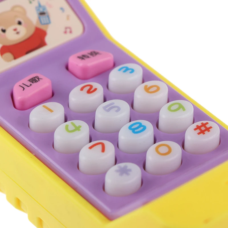 1PCs Kids Telephone Machine Cell Phone Toy Learning Machine Point Reading Machine Plastic Electric Study Electronic Vocal Toys