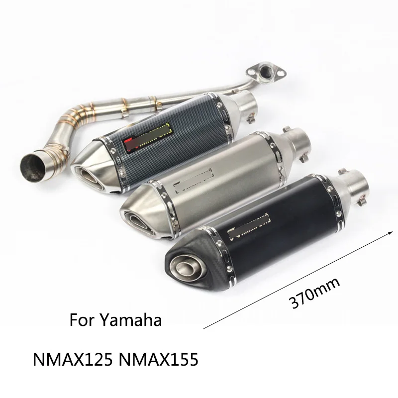 Полная выхлопная система для Yamaha NMAX155 NMAX125 мотоциклетный коллектор Mid Pipe slip on 51 мм Глушитель со съемным DB Killer Escape