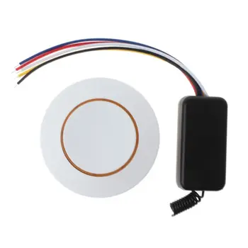 

1Set RF Receiver Module Transmitter Small Light Lamp Switch with Yellow Round 1Channel Wireless Remote Control 5V-12V