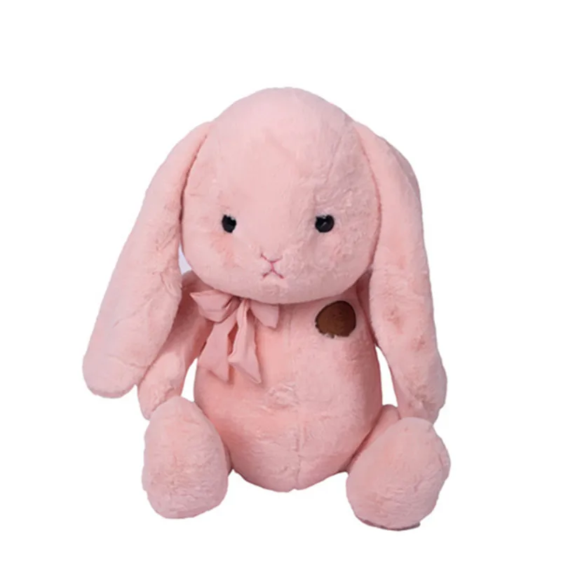 pink Новое поступление Кролик плюшевая игрушка кролик с большими ушами Мягкая кукла высокое качество мягкая кукла подарок для девочек детский подарок на день рождения - Цвет: pink