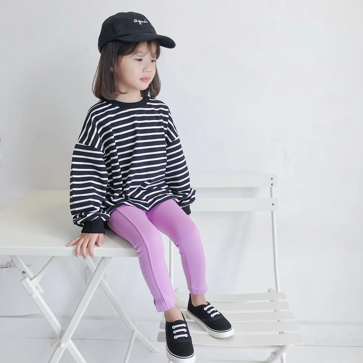2019ins Autumn And Winter Versitile Fashion kai jiao Fork Design Girls Candy-Colored Run Leggings