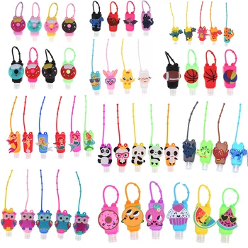 

Disposable Silicone Cartoon Owl/Panda/Santa Claus Mini Hand Sanitizer No Clean Detachable Cover Travel Portable 1pc Random Send