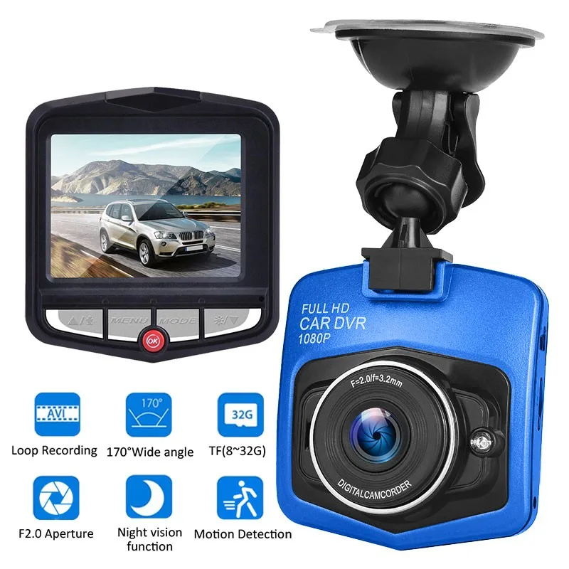 

1080P Shield Shape Car Driving Recorder Night Vision Car Dash Camera 170 Degree Wide Angel Car DVR Dash Cam Video Registrar