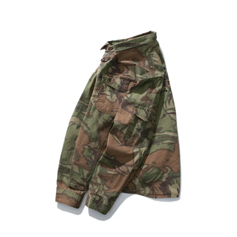 

Yi dao Vintage Origional Japanese-style MEN'S Wear Military-Style Camouflage Printed Jacket Teenager Popular Brand Loose-Fit MEN