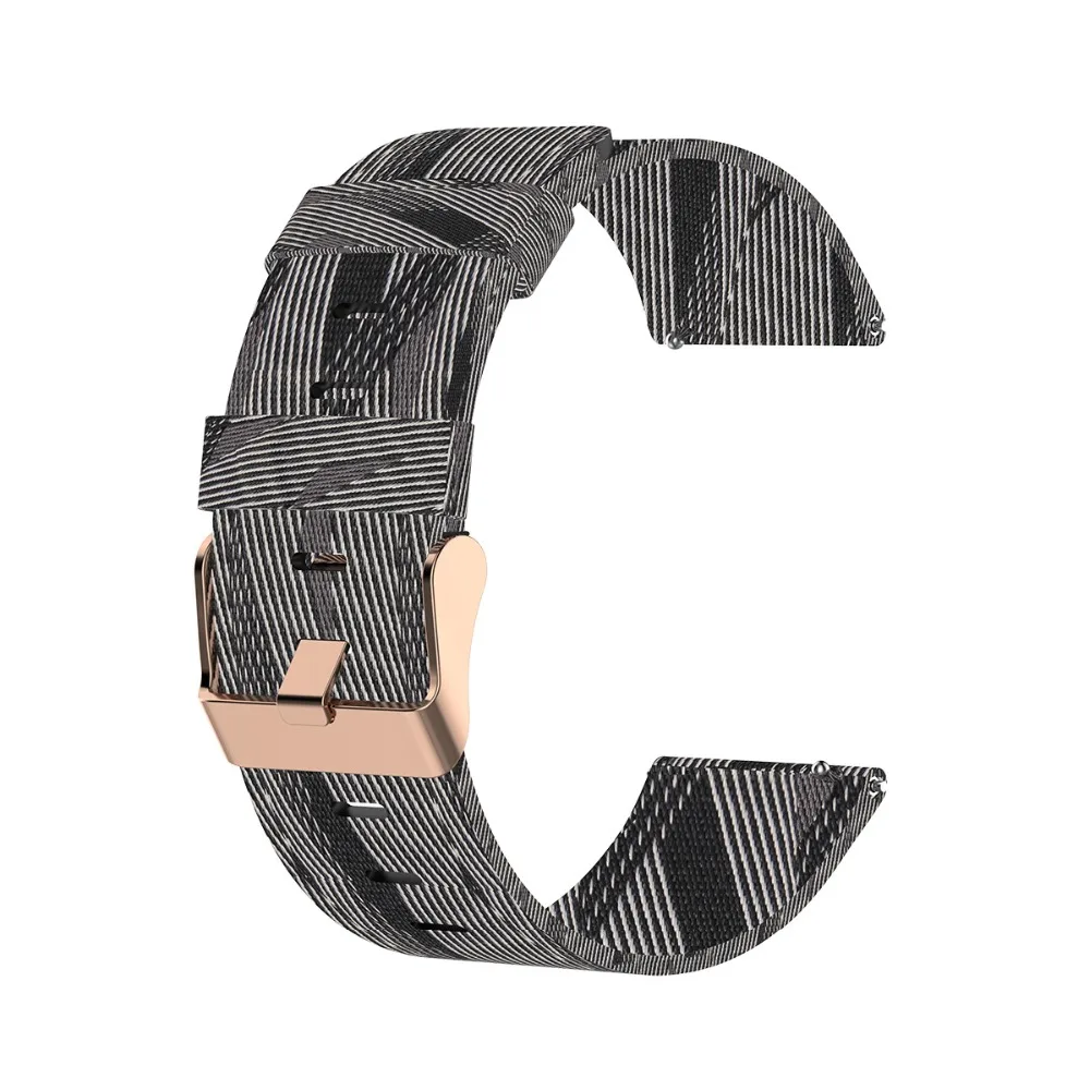 22 мм деним холст ремешок для часов нейлон браслет для Galaxy часы 46 мм gear S3 классический Frontier huawei часы GT Amazfit GTR 47 мм